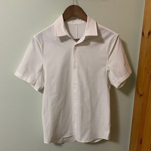 Lululemon - White button short sleeve shirt